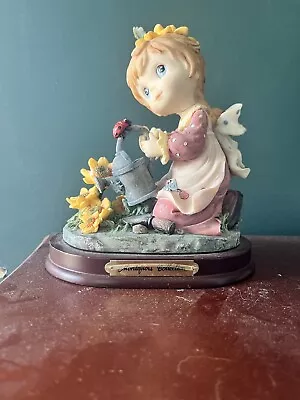 Montefiori Italy Collection Design Girl Watering Flowers Figurine • $5