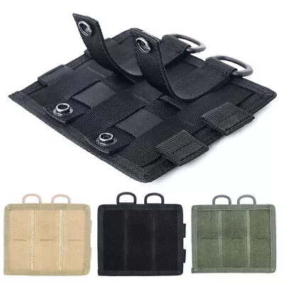 Cloth Hook&loop Panel Converter Adapter MOLLE Patch For Tactical Vest Pouch Bag • $8.99