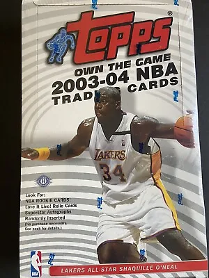 03-04 TOPPS BASKETBALL FACTORY SEALED HOBBY BOX 36 Packs Lebron Carmelo Wade RC • $7399