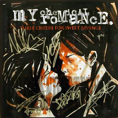 My Chemical Romance 12x12 SIGNED REPRINT Three Cheers For Sweet Revenge #1 • $14.99