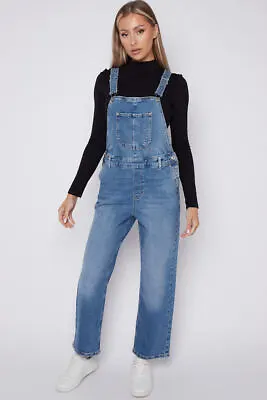 Ex M&S Denim Dungarees Ladies Jeans Stretch Pocket Jumpsuit Marks And Spencer • £24.99