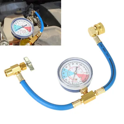 Car AC Air Conditioner Refrigerant Refill Coolant Recharge Hose Gauge Kit R134A • $27.54