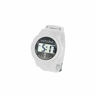 Unisex Digital Talking Watch White  • £24
