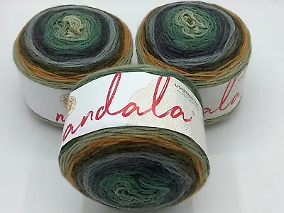 Lion  Brand Yarn Mandala  Dk Yarn 3X150g Cakes#st13 • £1.24