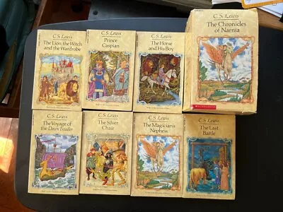 C.S. Lewis Chronicles Of Narnia Set Scholastic Set Of 7 Paperback • $4.95