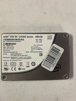 Intel 2.5  480GB  SSD SOLID STATE SSD Drive SATA S3500 S3510 S3520 Etc. Mixed • $39.95