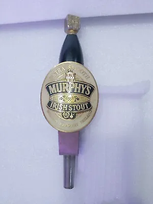 Vintage Brass & Wood Murphy's Irish Stout Extra Smooth 10  Draft Beer Tap Handle • $33.60