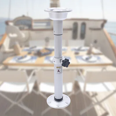 Adjustable Table Pedestal Stand Silver Table Base For Marine Boat Yacht • $72