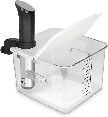 Sous Vide Container 12 Quart Collapsible Hinged Lid For Anova Cooker New • $14.99