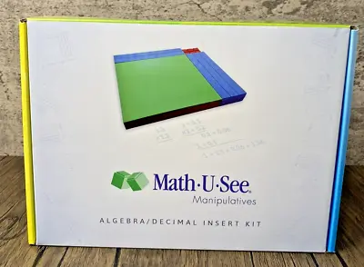 NEW Math U See ALGEBRA/ DECIMAL INSERT KIT For INTERGER BLOCK Homeschooling • $25.99