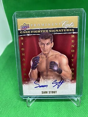 2009 UD Prominent Cuts Multisport Cage Fighter Rendition AUTO #CFSRSS Sam Stout • $7.99