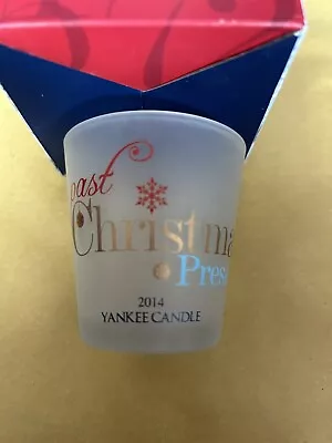 Yankee Candle 2014 Limited Edition Past Christmas Present Glass Votive Holder • £4.99