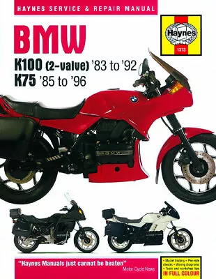 BMW K100 2-valve 83-92& K75 1985-1996 Haynes Workshop Manual • $64.95