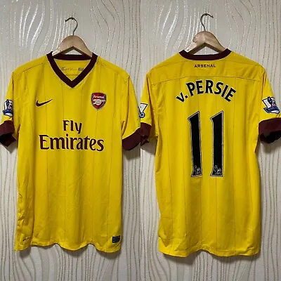 ARSENAL 2010 2011 AWAY FOOTBALL SHIRT SOCCER JERSEY NIKE 386824-749 VAN PERSIE S • $159.99