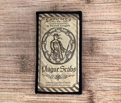 Plague Doctor Patch Iron On 4 Inch Gothic Apothecary Medicine Bottle Label • $2.99