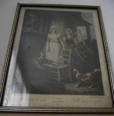 £1.99 • Buy Vintage Cries Of London  Framed Printed Picture/decorative/pictures/collectable