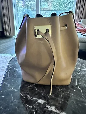 Michael Kors Collection Miranda Taupe Leather Bucket Bag • £32