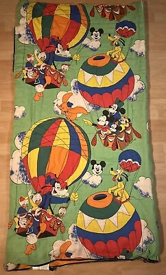 Vintage 70's Disney Sleeping Bag Mickey And Friends *FOR REPAIR/FABRIC* • $29.99