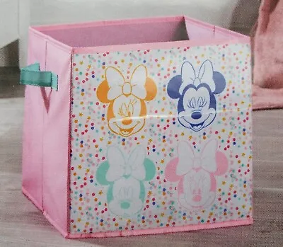 Disney Minnie Mouse Storage Cube/Box - Size 28x28x28cm • £10.99