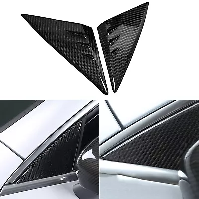 Carbon Fiber A-Pillar Front Triangle Cover Trim For Benz W177 W118 CLA 2020-2023 • $66.87