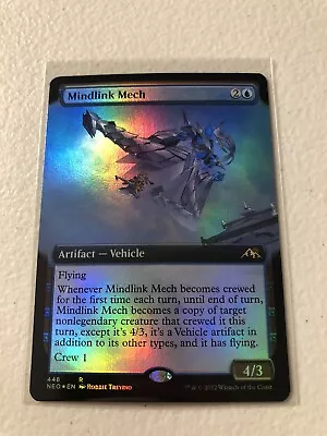 Mindlink Mech Extended Art Foil Kamigawa Neon Dynasty NEO MTG Magic Pack Fresh • $2