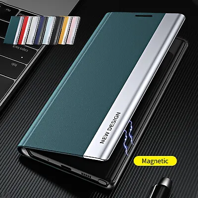 For Samsung S24 Ultra Plus S23 S22 S21 S20 FE 5G Case Leather Wallet Flip Cover • $6.98