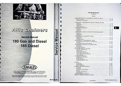 $55.99 • Buy Allis Chalmers 180 185 Tractor Service Repair Manual