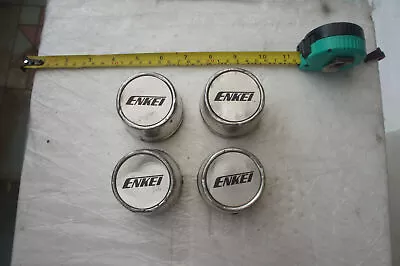 JDM Enkei Metal Steel Racing Oldschool Center Caps Rims Wheels For 13  • $264.96