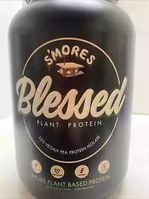 Blessed Plant Protein Vegan Pea Protein Isolate S'Mores 2.31 Lbs 30 Servings ! • $31.96