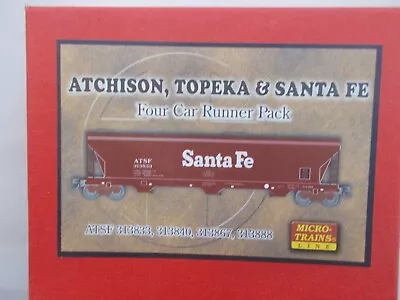 Micro Trains-4-pack-santa Fe-3-bay Covered Hopper's-lot A-n-scale • $165