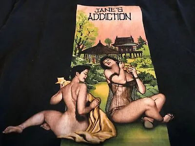 $21.84 • Buy VTG Janes Addiction Geisha Tour Cotton Black Men S-234XL S759