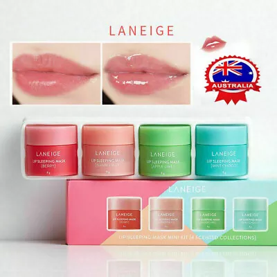 4Pcs Laneige Lip Sleeping Mask Mini Hydrated Maintenance Lip Balm Lip Care Mask • $16.99