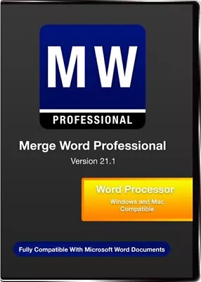 Merge Word Professional (Version 21.1) Microsoft Word Alternative • $29.99