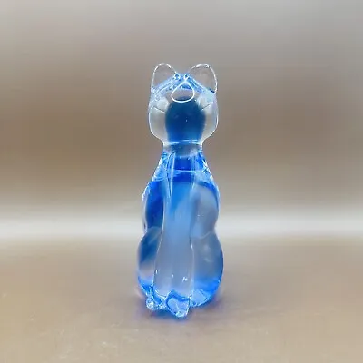 Murano Art Glass Cat Figurine Vintage • $40.50