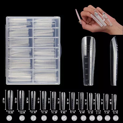 120pcs Quick Poly Building Gel Mold False Nail Tips Extension Forms Nails Art • $7.99