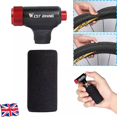 WEST BIKING CO2 Bike Pump Premium Quality Easy Quick Inflation Of Bike Tyres • £13.99