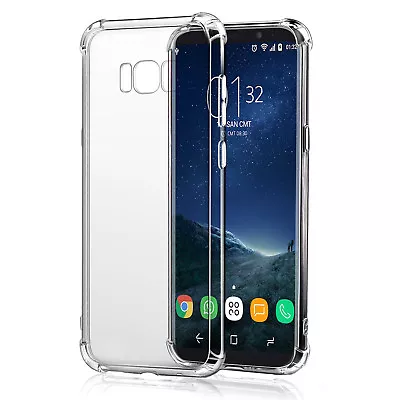 For Samsung Galaxy S8 S8 Plus Case Ultra Slim 360° Shockproof TPU Clear Cover • $10.44