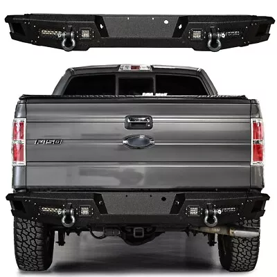 Vijay  For 2009-2014 12th Gen Ford F150 New Rear Bumper With D-Rings And Lights • $499.99