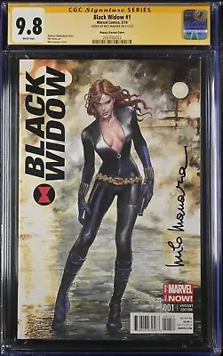 Signed CGC 9.8 SS Milo Manara Black Widow # 1 Variant Daredevil 1:100 MCU VHTF • $35