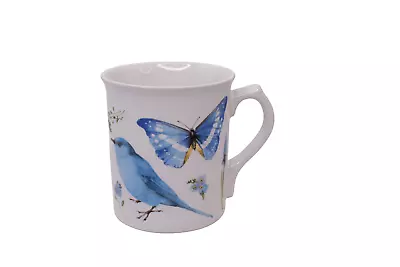 Vintage 1995 Hallmark Marjolein Bastin Coffee Tea Cup Bluebirds & Butterflies • $11.99