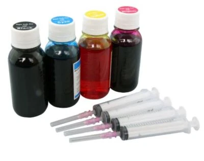 $17.91 • Buy 4x 100ml Refill Ink For HP 63 63XL Deskjet 1110 1112 2130 2131 2132 3630 Nonoem