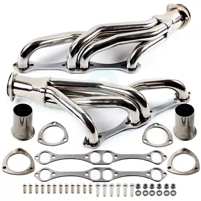 STAINLESS RACING MANIFOLD HEADER For CHEVY/PONTIAC/BUICK 265-400 SMALL BLOCK SBC • $83.99