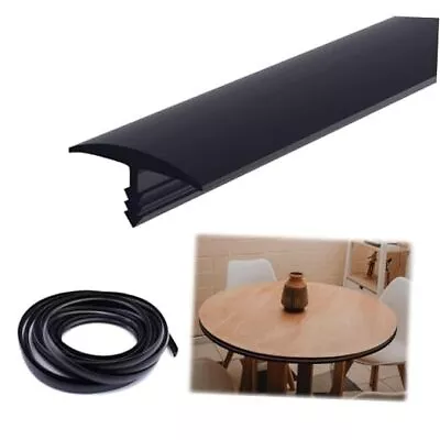  Black 3/4 Inch X 25 Ft Center Barb Tee Moulding T Molding For Tables Game And  • $35.75