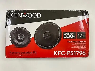 KENWOOD 660W TOTAL 2WAY 6.5 INCH 17cm CAR DOOR COAXIAL SPEAKERS KFC-PS1796 OPBOX • £36.99