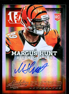 Margus Hunt #162 Signed Autograph Auto 2013 Panini Absolute Rookie 39/299 • $14.99