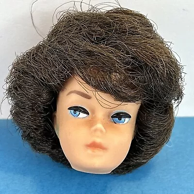 VINTAGE 1962 BUBBLE CUT BARBIE #850 BRUNETTE HEAD ONLY Collectible 60s • $35.10