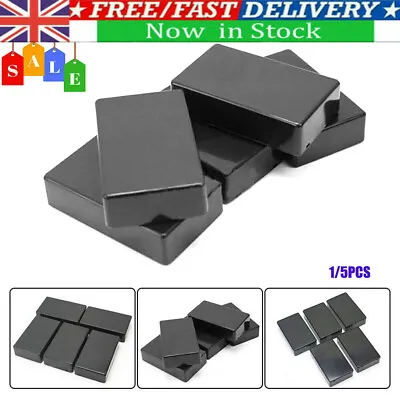 1/5pcs  Black ABS Plastic Enclosure Small Project Box For Electronic Circuits • £5.78