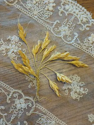 Antique Victorian Edwardian 1900s 19teens Cotton Wheat Millinery Decoration • $20