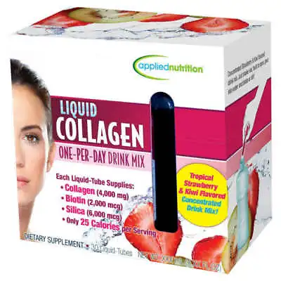 Applied Nutrition Liquid Collagen Drink Mix 4000 Mg - 30 Tubes EXP 9/2024 • $23.55