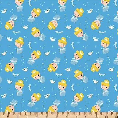 Disney Princess Kawaii Cute Cinderella Cotton Fabric • $7.49